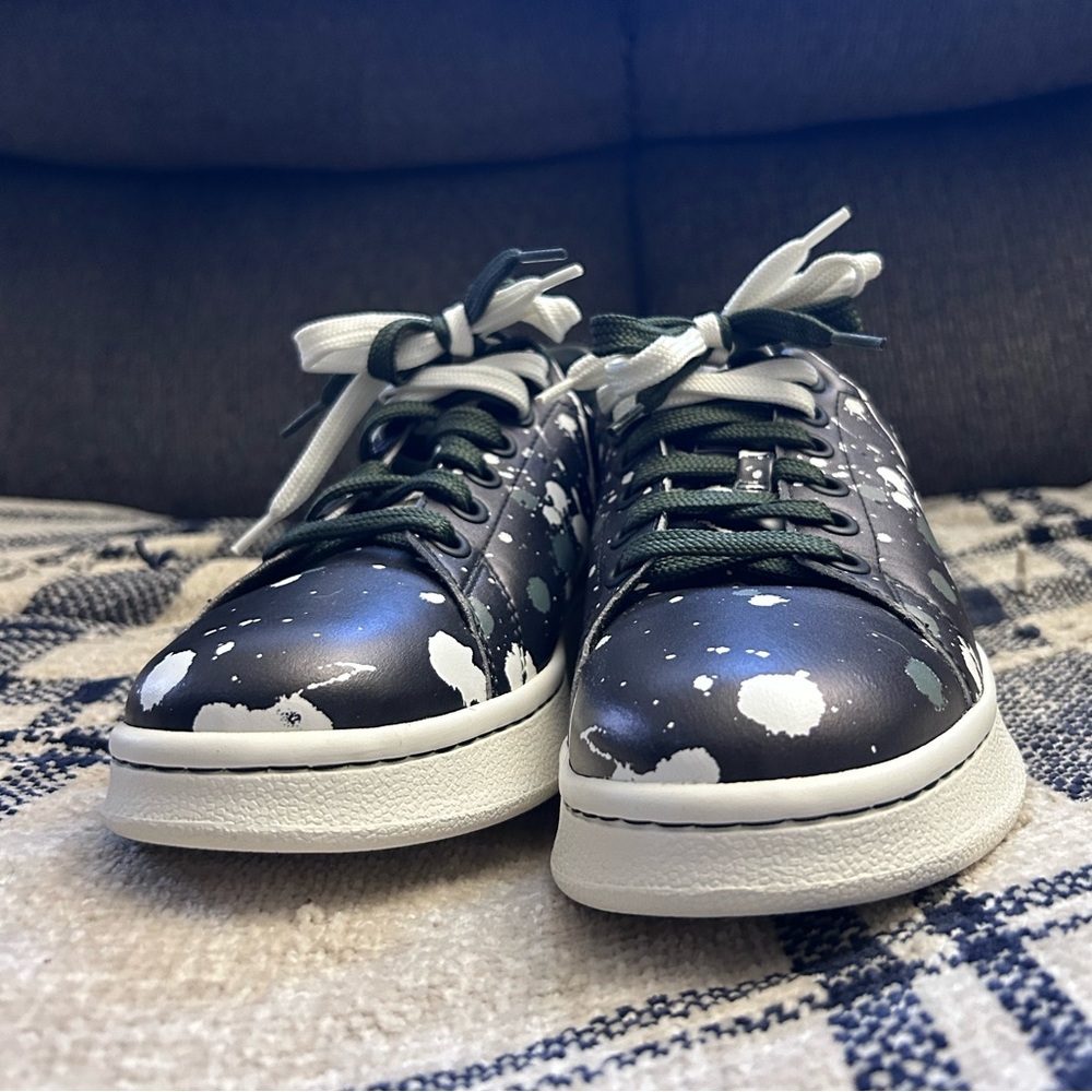 The Paint Splatter Tennis Sneakers in Black by Marc Jacobs - Excellent Condition - Picture 9 of 16